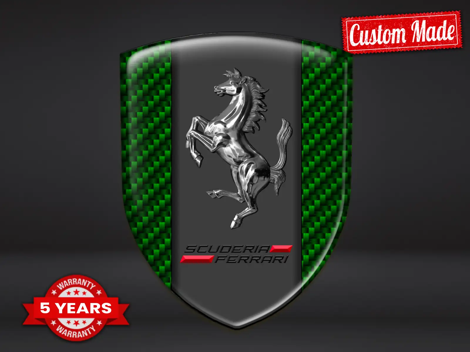 Ferrari Adesivi Lunotto Eleganti Alta Qualità Regolabili
